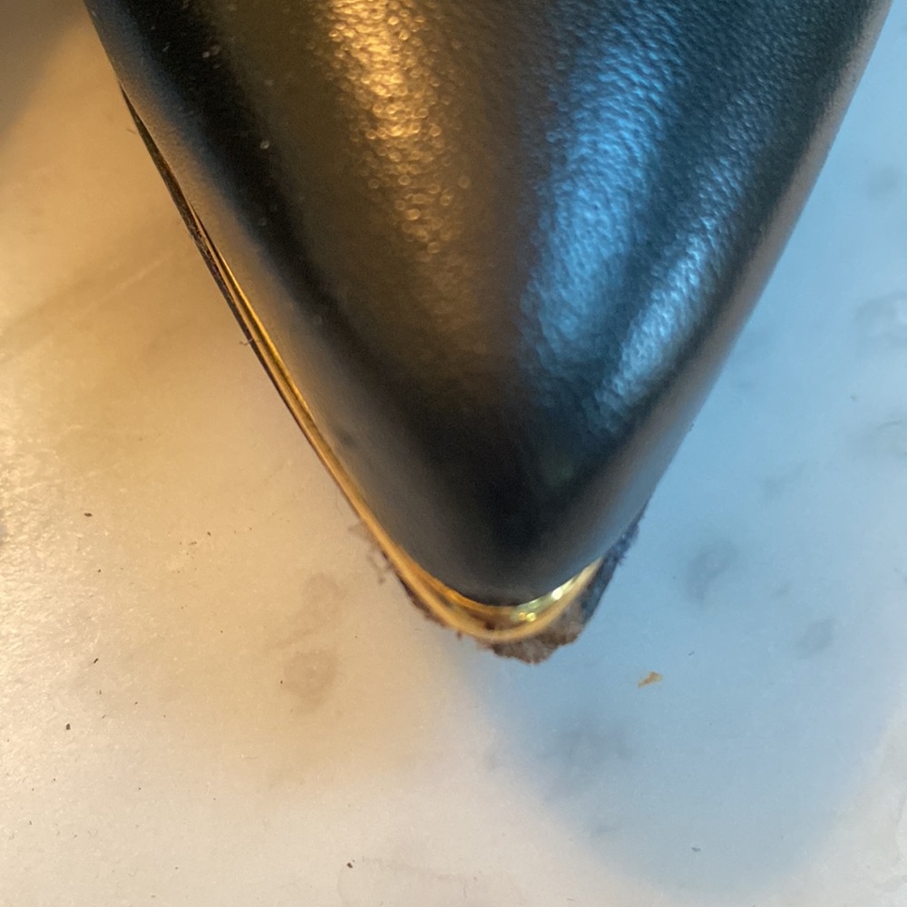 Tory Burch Black Leather Pointed-Toe Ankle Booties - Picture 12 of 15